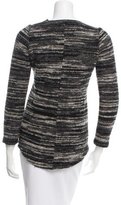 Thumbnail for your product : Etoile Isabel Marant Leather-Trimmed Crew Neck Sweater