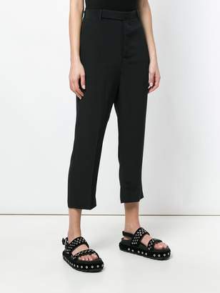 Rick Owens cropped straight-leg trousers