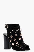 Thumbnail for your product : boohoo Oversized Stud Embellished Shoe Boots