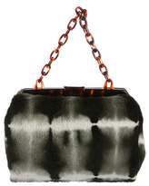 Thumbnail for your product : Trussardi Fur Handle Bag