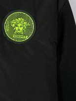 Thumbnail for your product : Versace logo patch hooded jacket
