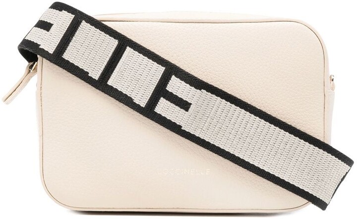 Coccinelle logo-strap Leather Cross Body Bag - Farfetch