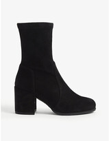 Thumbnail for your product : Stuart Weitzman Tieland 65 heeled suede ankle boots