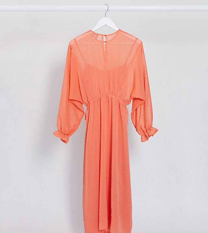 asos edition maternity embroidered floral maxi dress in dobby spot