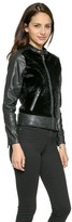 Thumbnail for your product : Blank Vegan Leather Bomber Jacket