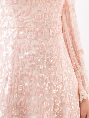 Needle & Thread Sequin Embellished Tulle Long Dress