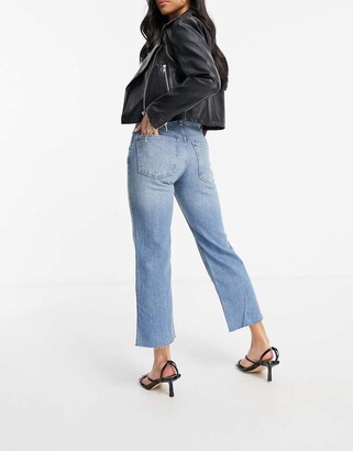 ASOS Petite ASOS DESIGN Petite high rise stretch 'effortless' crop