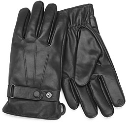 ROYCE New York Lambskin Leather Tech Gloves