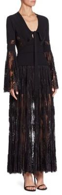 Elie Saab Lace Bell Sleeve Gown