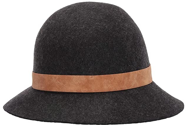 grey felt cloche hat