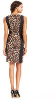 Thumbnail for your product : Tahari ASL Leopard-Print Sheath Dress