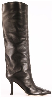 Jimmy Choo Knee-High Pointed-Toe Boots