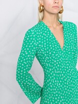 Thumbnail for your product : Rixo floral-print V-neck dress