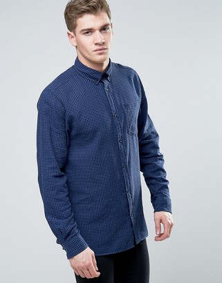 Jack and Jones Originals Long Sleeve Slim Fit Shirt In Gingham Check With Pocket