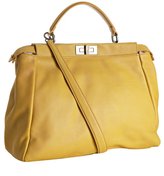 Thumbnail for your product : Fendi yellow saddle calf leather 'Peekaboo' satchel