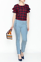 Thumbnail for your product : Lush Plaid Crop Top