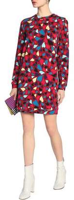Love Moschino Printed French-Terry Mini Dress