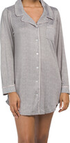 Thumbnail for your product : Nine West Notch Collar Nightshirt With Piping Detail