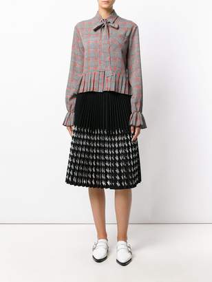 MSGM houndstooth blouse