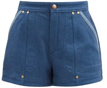 chloe denim shorts