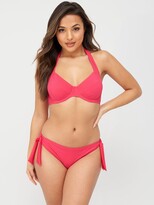 Thumbnail for your product : Panache Echo Halter Balconette Bikini Top - Hot Pink