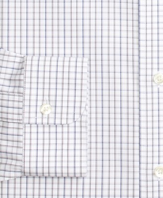 Brooks Brothers Regent Fitted Dress Shirt, Non-Iron Tonal Check Windowpane