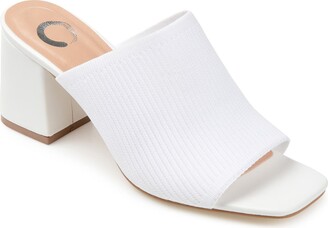 white heels wide width