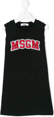 MSGM Kids logo tank dress