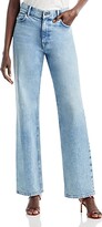 High Rise Long Wide Leg Jeans in Ston 