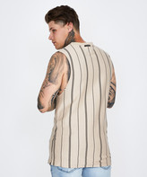 Thumbnail for your product : Standard Shadow Stripe Muscle Tee Tan