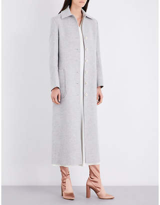 Helmut Lang Buckle-belted wool and cashmere-blend coat