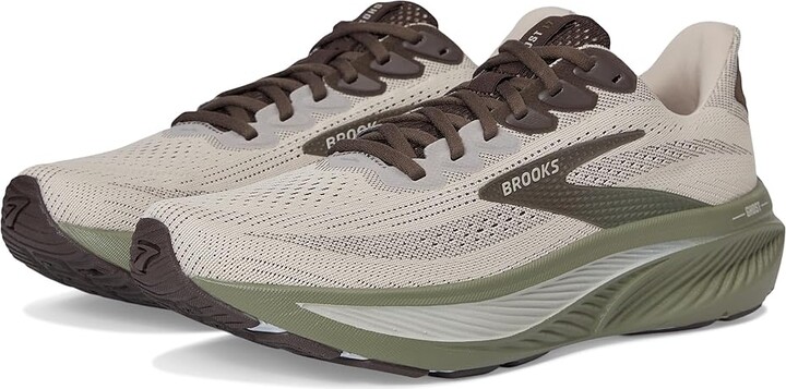 Brooks Ghost 17 Men's Running Shoes Chateau Gray/Brown/Olive : 13 D - Medium, Synthetic