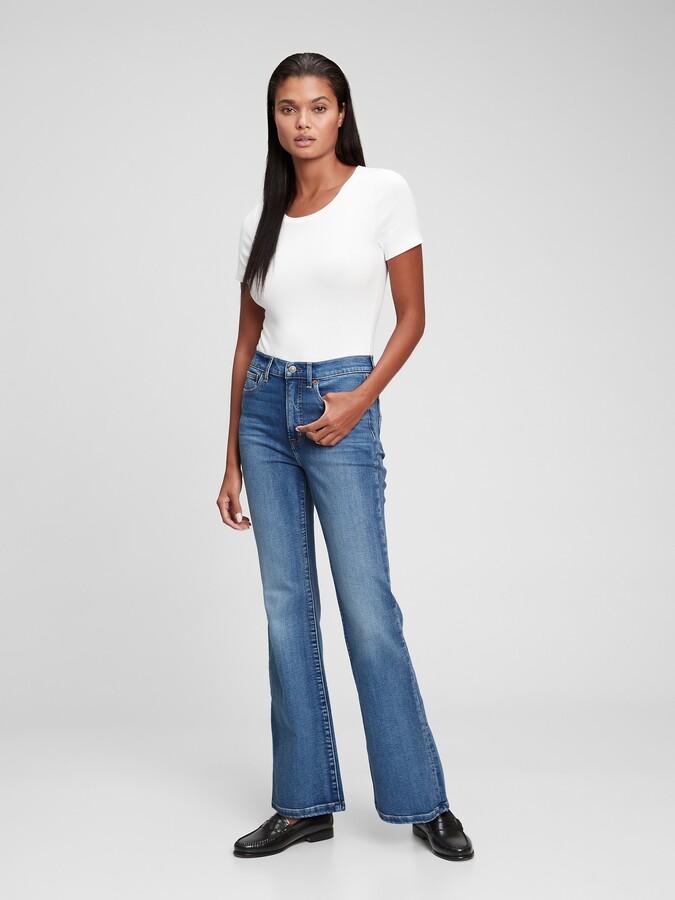 Gap High Rise '70s Flare Jeans with Washwell - ShopStyle