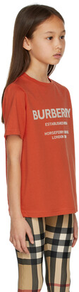 Burberry Kids Orange Horseferry T-Shirt