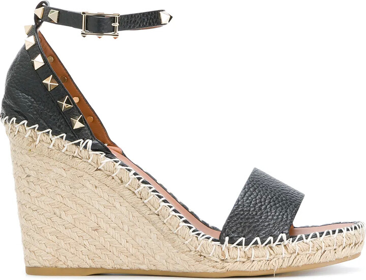 Valentino Garavani 105mm Double Rockstud wedge sandals