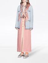 Thumbnail for your product : Gucci Long tweed dress with chain belt