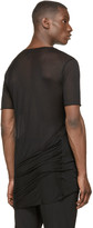 Thumbnail for your product : Thamanyah Black Sheer Minimal Mist T-Shirt