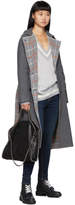 Thumbnail for your product : Rag & Bone Grey and Off-White Theon V-Neck Sweater