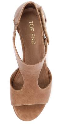 Top end Unico Latte Sandals Womens Shoes Casual Heeled Sandals