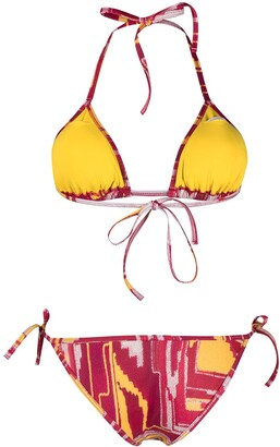 Sian Swimwear Jean abstract-print bikini