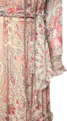 Etro Printed Silk Georgette Long Dress