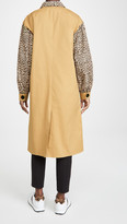 Thumbnail for your product : ENGLISH FACTORY Combo Leopard Trench