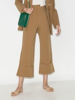Thumbnail for your product : ST. AGNI Kazashi high waist cropped trousers
