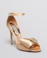 Thumbnail for your product : Badgley Mischka Open Toe Evening Sandals - Tess Bow High Heel