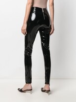 Thumbnail for your product : GCDS Faux Patent Leather Leggings