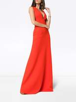 Thumbnail for your product : SOLACE London Seine plunge neck flared maxi dress
