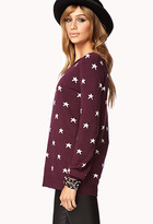 Thumbnail for your product : Forever 21 Star Print Sweater