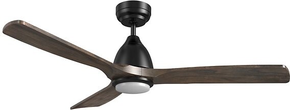 Carro USA Riley Smart LED Ceiling Fan in Brown, 3 Blades