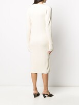 Thumbnail for your product : Bottega Veneta Knitted Draped Front Dress