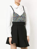 Thumbnail for your product : Coohem tropical tweed cropped top